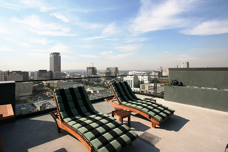 Eastern Columbia Building Lofts Condos Rooftop lounge