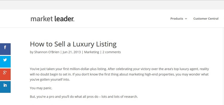 How To Sell A Luxury Listing