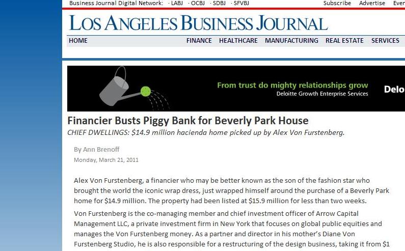 Los Angeles Business Journal Article